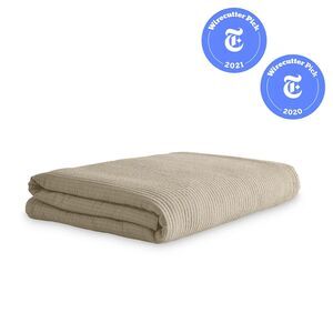 Riley Luxury Textured Cotton Coverlet - King Size - Color: Sand